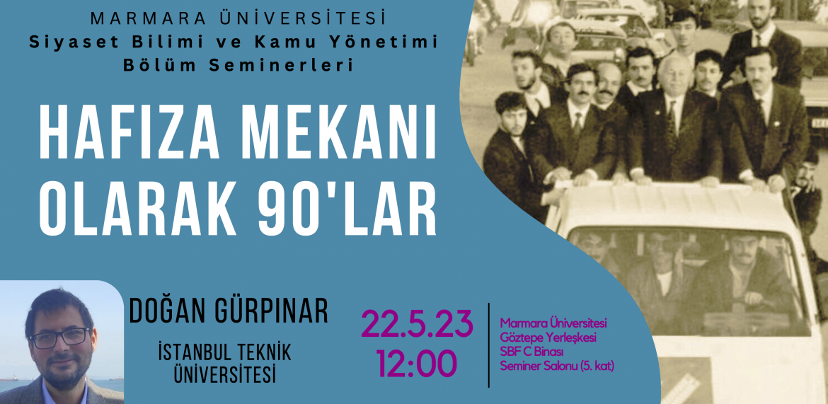 Siyaset Bilimi ve Kamu Yönetimi Bölümü Bölüm Seminerleri serisinin bir parçası olarak İstanbul Teknik Üniversitesi’nde öğretim üyesi Doç. Dr. Doğan Gürpınar’ı misafir ediyor.